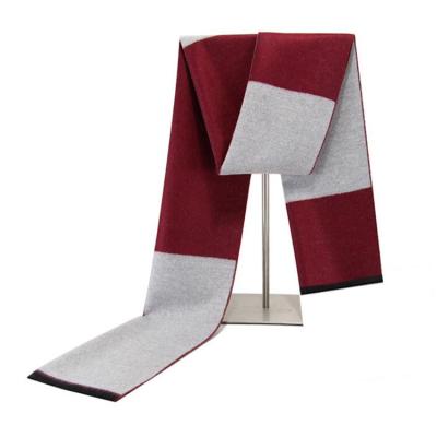 China 2021 New Style Men's Eco-Friendly Scarf Winter Use Plain Wool Shawl Scarf For Men for sale