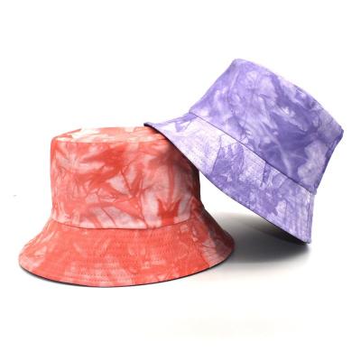 China Hot Character New Fashion Tie Dye Fisherman Hat Bucket Hat for sale