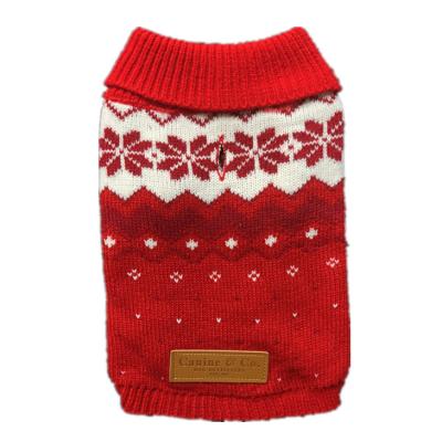 China New Sustainable Winter Knit Dog Sweater Christmas Dog Clothes for sale