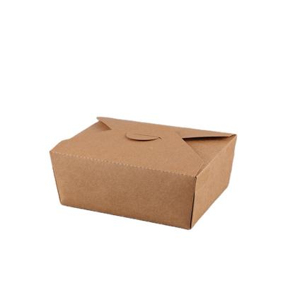 China Disposable Salad Fruit Bowl Paper Packing Takeaway Food Packaging Takeout Box for sale