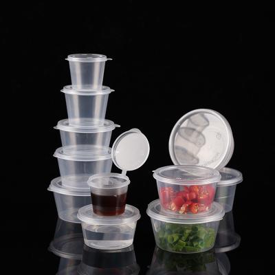 China Eco - Friendly Essential Dining Utensils For Salad Dressing Disposable Takeaway Containers 25ml - 100ml Cups Salad Dressing for sale