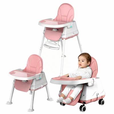 China Modern Wholesale Cheap Plastic Kids Children Umpire Chair Folding Baby Dining Umpire Chair 3 in 1 Baby Feeding Eating Highchair Wood 2022 for sale