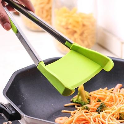 China Sustainable Multifunctional Smart Tongs 9 /12 Inches Locking Stainless Steel Serving Shovel Designed Food Cooking Silicone Kitchen Tongs for sale