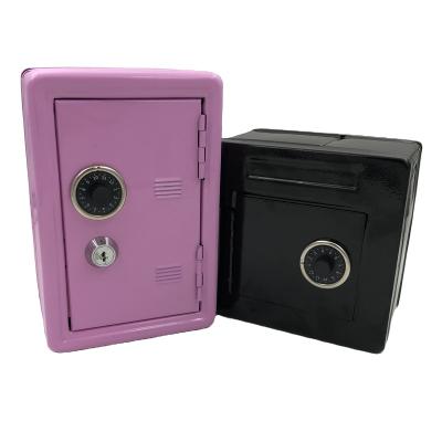 China Hotel Office Home Bank... 2020 High Security Metal Mini Kid Coin Bank Money Safe Safe Cash Box With Lock for sale