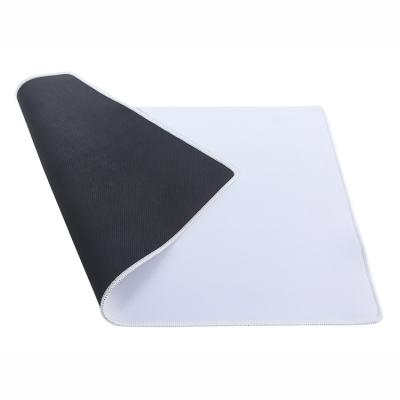 China Playmats Rubber Outdoor Sublimation White Gaming Stitched Edge Neoprene Cloth Mouse Pad for sale