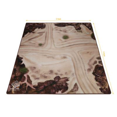 China 100% Non-slip Neoprene 6x3 Board Game Wargame Mats Full Print Design Desktop Eco-friendly Custom Game Play Mats for sale