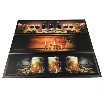 China Viable Personalized Custom Rubber Bar Runner 18 Inch X12 Size Large Bar Counter Mats for sale