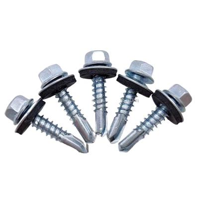 China HEX Galvanized Hex Head Roofing Screws Building Roofing Tek Screws for sale