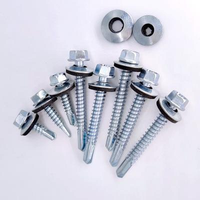 China HEX Screw Manufacturer Hex Head Self Drilling Screw Roofing Screws With Bonded Washer for sale