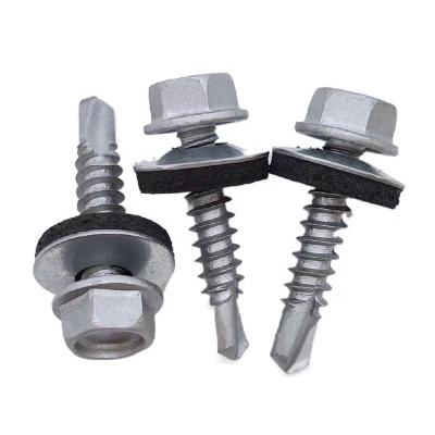 China HEX Ruspert Hex Head Self Drilling Screws / Roofing Screws With EPDM Bonded Washer for sale