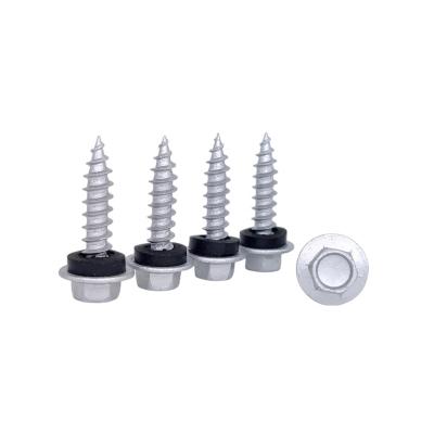 China HEX Hex Flange Head Self Tapping Screw Ruspert Plated for sale