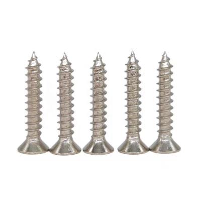 China Flat Tianjin Factory Self Tapping Screw Nickel Plated Flat Head for sale