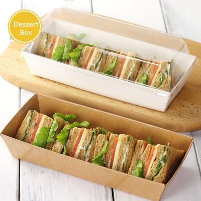 China Recyclable Eco Friendly Food Take Away Boxes With One Lid Food Grade Disposable Hygienic Packaging For Sushi Sandwich for sale