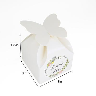 China For wedding guest flower pattern valentines candy lover shaped gifts treat paper gift boxes for bridesmaids weddings for sale