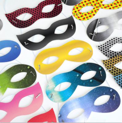 China Hero Mask Party Paper Face Mask Masked Dancing Ball Party Supplies Eco-friendly Machine Made Superhero Theme Customize for sale