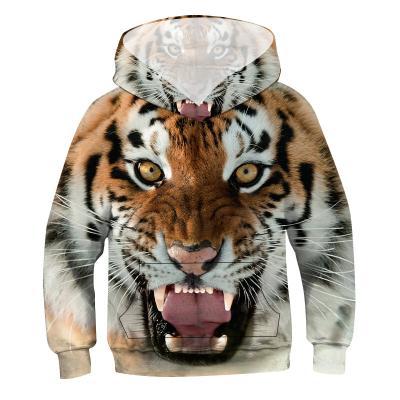 China Anti Shrink Custom Design Japan Anime Breath Print Tiger Full Animal Embossed 3d Printed Hoodie Sweatshirt For Kids Boys Children 3d Hoodies for sale