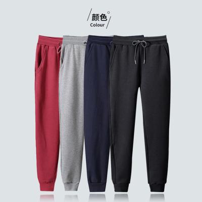 China QUICK DRY Gym Sports Highwaist Running Casual Solid Ankle Pants Sweated White Drawstring Track Jogger Loose Cotton Plus Size Sweatpants Men for sale