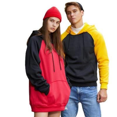 China Wholesale Anti-pilling Hoody Patchwork Color Block Hoodies Sweatshirt Streetwear Europe Fleece Loose Polyester Pullover For Man Man for sale