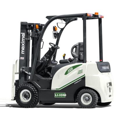 China Hotels Max 2T/2 Ton Forklift /Li-ion Battery Four Wheel Electric Forklift With CE Certificate Made In China for sale