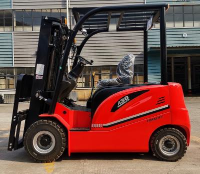 China Hotels 3.0ton Load Capacity Li-ion Forklift Material Handling Warehouse Equipment Electric Lead Acid Lifter Wheel Loader for sale