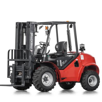 China 2 Wheel Hotels Max Drive 1.8-5 Ton Rough Terrain Forklift With Japanese Engine And CE Certificate Made In China for sale