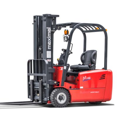 China Non-pollution of hotels! 1.6ton (1600kg) 3 drive rear wheel electric forklift with attachment.china for sale