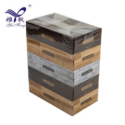 China Wooden Tissue (Box Shaped) Printed Tissue Box Soft Virgin Tissue Facial Tissue Hygienic Pulp Box for sale