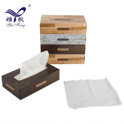 China Soft Sanitary (Box Shaped) Printed Box Tissue Virgin Wood Pulp Facial Tissue Paper Box Tissue for sale