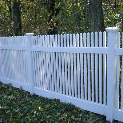 China Morden Fentech UV proof fence picket, fence for homeyard, PVC vinyl plastic white fence for sale