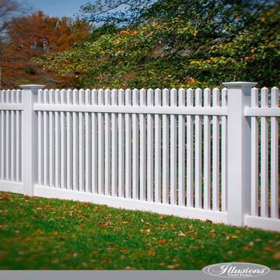 China Easily Assembled Cheap Fence Vinyl Fence, White Vinyl Plastic Fence Picket for sale