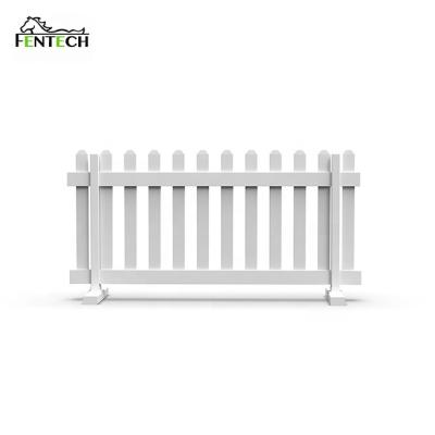 China England Fentech Temporary Picket Fencing , PVC White Vinyl Outdoor Temporary Plastic Fence for sale