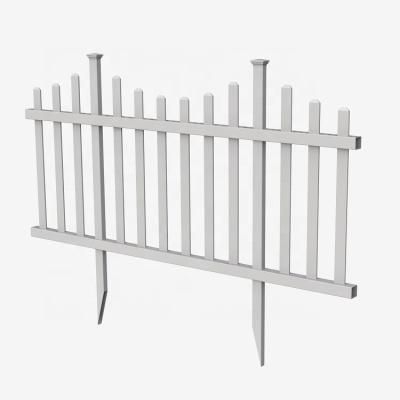 China Easily Assembled DIY Garden Fence For Backyard , PVC White Plastic Vinyl Decorative Garden Fences for sale