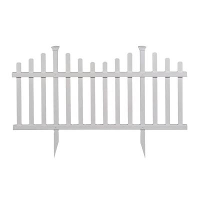 China Easily Assembled Fentech DIY Fence For Garden , Small Decorative PVC Plastic Garden Fence for sale