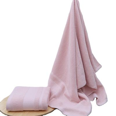 China QUICK DRY Pure Cotton Honeycomb Bath Towel Gift Hotel Adult Super Soft Bath Towel 70*140cm for sale