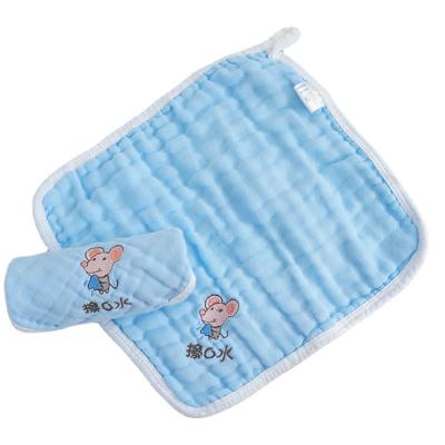 China Super Soft Gauze Handkerchief Cotton Small Square Baby Face Towel Newborn Baby Towel Viable Super Soft Saliva Towel for sale