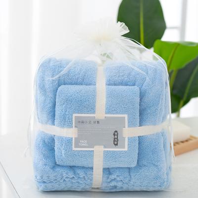 China Luxury Microfiber Bathroom Towel Sets 2pcs Sustainable Bathroom Towels And Bath Towel for sale