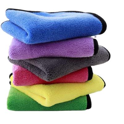 China Sustainable 500 600 Gsm Premium Microfiber Car Detailing Super Ultra Soft Absorbenttowel 40x40cm Car Wash Drying Towel for sale