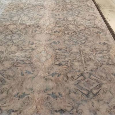 China American Walnut Burl Veneer Plaat Kraftpapier Ondersteund Te koop