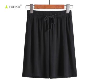 China TOPKO QUICK DRY high quality men's soild 100% elastic cotton plus size sports shorts for sale