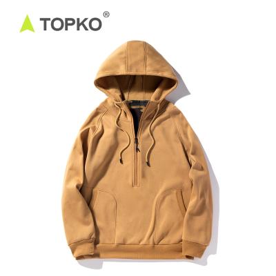 China TOPKO streetwear high quality anti-shrink gym pullover custom made hoodie for sale