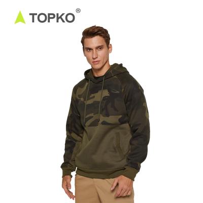 China TOPKO streetwear high quality custom anti-shrink gym hoodie custom copy for sale