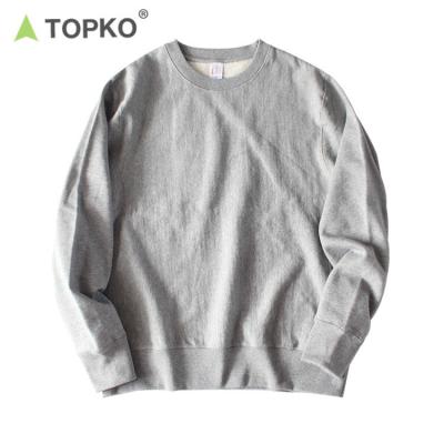 China OEM TOPKO Sweatshirt Oversized Women High Quality Custom Active Unisex Pullover Gym Anti Shrink for sale