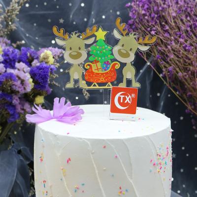 China Creative Christmas Acrylic Birthday Cake Topper, Wedding Cake Topper for Christmas Cake Topper for sale