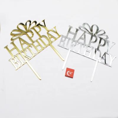 China TX Wedding Happy Birthday Acrylic Cake Topper One Birthday Cake Topper for Birthday Party Decoration for sale