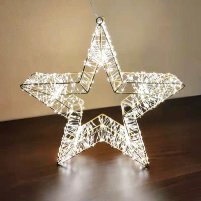 China 2022 Hot Selling Holiday Light Pentagon Lights Indoor Christmas Decoration LED Party Lighting Christmas Lights for sale