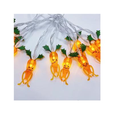 China Factory Hot Selling Easter Light Factory Cheap Decorative Easter Room Lights Cute Funny Carrot Shaped String Lights for sale