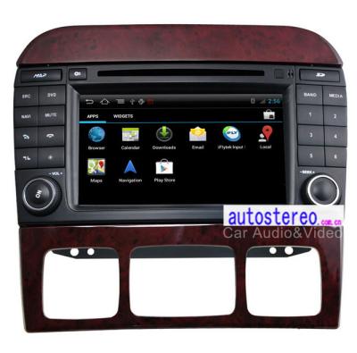 China Autoradio 7“ Androïde Auto Gezeten Nav voor Mercedes-Benz s-Klasse W220 GPS-Navigatiedvd Speler Te koop