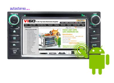 China Toyota Gezeten Androïde 4.2.2 Auto van Nav DVD GPS voor Corolla Kluger Yaris Vios Twee de Hoofd Capacitieve eenheid van DIN Te koop