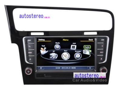 Cina Multimedia dell'automobile per il lettore DVD stereo di stereotipia dell'automobile dell'unità DVD della testa di Satnav AutoRadio di navigazione di VW Golf 7 GPS in vendita