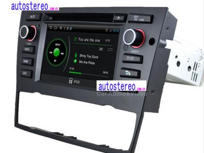 Cina Sistema stereo BMW Sat Nav DVD per il 512mb di RAM di BMW 318i 320i 325i, 4GB dell'automobile di androide 4,0 in vendita